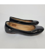 Ugg Antora Black Patent Leather Ballet Flat Women 6.5 Closed Toe Slip On... - $32.48 CAD