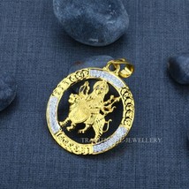Amba Maa Men&#39;s Exclusive 916 Fancy Gold Pendant, Mens Gift CZ Studded Pendant 11 - £2,422.31 GBP