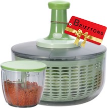 Salad Spinner and Chopper Large 6.3 Quart Lettuce Greens Vegetable Washer Dryer  - £51.02 GBP