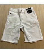 Art Class Girls Tween White Frayed Hem Distressed Jean Shorts Size 10 New - $15.96 CAD