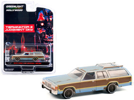 1979 Ford LTD Country Squire Light Blue w Woodgrain Sides Weathered Terminator 2 - £14.78 GBP