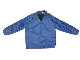 VTG 80s Outerwear Windbreaker Coaches Jacket Fleece Lined Snap Front Sz ... - £18.20 GBP