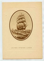 United States Lines Luncheon Menu S S Manhattan 1940 - $17.82