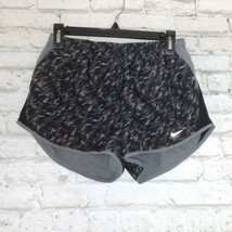 Nike Dri-Fit Shorts Womens Small Black &amp; Gray Athletic Casual Shorts - £14.14 GBP