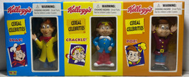 Snap Crackle Pop Figurines 1998 Kellogg&#39;s Cereal Celebrities Rice Krispies - £31.13 GBP