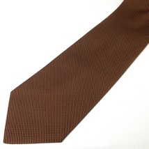Vtg Orbach&#39;s Tulsa Oklahoma Denver City Brown with Pin Dots Tie 56&quot; x 4&quot; - £15.01 GBP