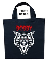 Werewolf Trick or Treat Bag, Personalized Werewolf Halloween Bag, Werewolf Loot  - £10.44 GBP
