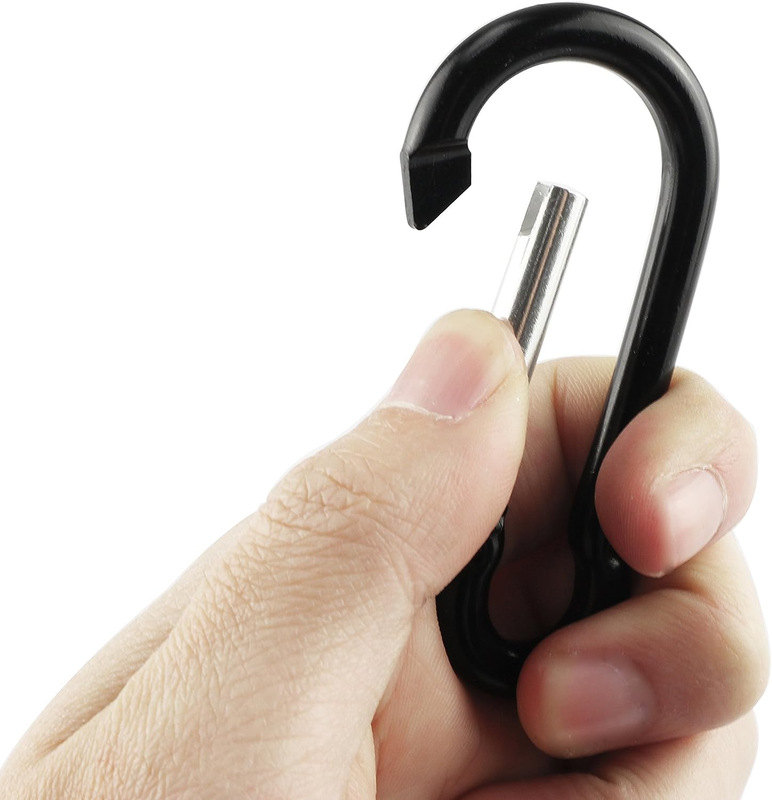 Swatom Aluminum Carabiner Clip 1.6/1.9/2.3/2.7/3.1 Inches Spring Snap Hook Keyri Item image 4