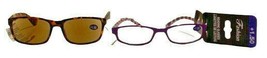 Fashion +1.50 Reading Glasses Sunreaders Brown Eyeglasses Purple Pink 2 ... - £5.39 GBP