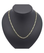 18k Layered Real Gold Filled Figaro link Chain 3mm×24&quot; - $20.51 CAD