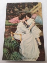 Vintage Postcard Unposted Mother Love Boy And Mon Hugging - £2.27 GBP