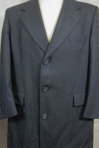 PRISTINE Hart Schaffner &amp; Marx Gray Herringbone Wool Overcoat 42R - $179.99
