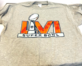 Super Bowl LVI Ceaser&#39;s Sportsbook Promo T-Shirt Grey Size L - £9.41 GBP