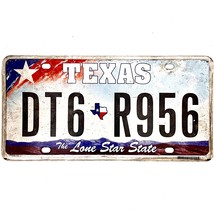  United States Texas Lone Star Passenger License Plate DT6 R956 - £14.78 GBP