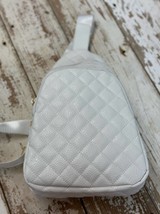 White Quilted Crossbody Sling Bag - £38.77 GBP