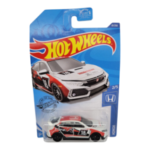 Hot Wheels 2018 Honda Civic Type R White Red Black 81/250 2/5 Honda Series - $11.95