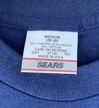 VTG Selvedge Single Stitch T-Shirt Sears Mens MEDIUM Paper Thin Pocket Blue USA - £50.84 GBP
