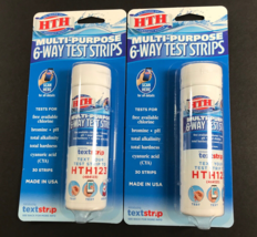 POOL or HOT TUB 6-Way Multi-Purpose Test Strips HTH  30 Count Lot of 2 H... - $8.89