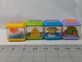 Fisher Price Peek a Blocks Transportation Lot of 4 Block - £11.54 GBP