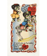 1940&#39;s Kittens On A Horse Valentine - $16.29 CAD