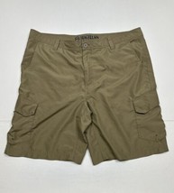 Magellan Brown Polyester Cargo Shorts Men Size 40 (Measure 40x10) - £10.43 GBP