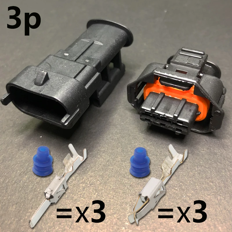 Dj7026a-3.5 car sensor 2/3/4/5/6-pin automobile fuel injection nozzle connector  - £38.98 GBP