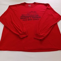 Gildan Dryblend Chattanooga Granite & Marble Men's Red T-Shirt Crewneck Size 2XL image 8
