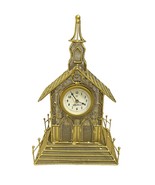 Vtg Seth Thomas Clock Wire Mesh Church Gold General Time Corp Trinity 10... - $26.60