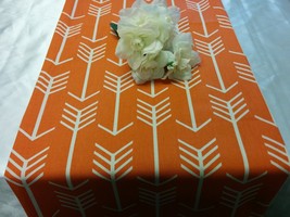 ARROWS TABLE LINENS  Table Runner, or Napkins, or Placemats, Orange, Tea... - $11.00