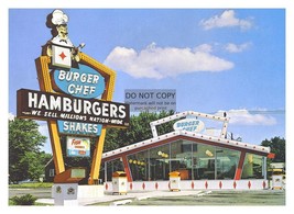 Burger Chef Vintage Burger Joint Shakes Restraunt 5X7 Photo - £6.66 GBP
