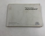 2016 Hyundai Accent Owners Manual Handbook OEM D03B33027 - £13.57 GBP