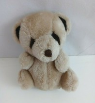 Vintage Tan Teddy Bear 7&quot; Plush Made In Korea - £11.69 GBP