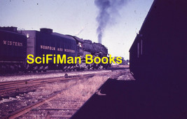 Vintage Slide Train Railroad Norfolk And Western Locomotive Portlock VA 1954 - $2.96