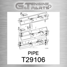 T29106 PIPE fits JOHN DEERE (New OEM) - $37.63