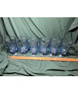 Vintage Colony Fostoria Virginia Light Blue Footed Drinking Glasses, Set... - $38.00