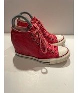 Converse All Star Chuck Women’s Hidden Wedge Heel Distressed Red Size 7 ... - $68.99