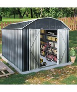10x12 Metal Storage Shed w/ Arch Roof &amp; Lockable Doors - $1,150.22 CAD