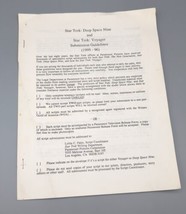 Star Trek Script Submission Guidelines 1995-1996 Deep space Nine Voyager  - £150.53 GBP