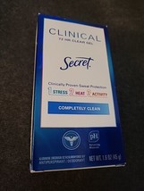 Secret Clinical Antiperspirant DEODORANT Completely Clean Clear Gel (BB32) - £11.83 GBP