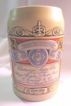 Vtg 1990 Budweiser Collector Series Antique Label Ceramic Stein Ceramarte - £11.98 GBP