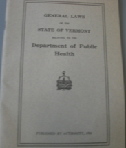 .  General Laws of the State of Vermont relating to the Department of Pu... - $7.00