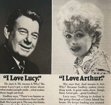 1964 Arthur Godfrey Lucille Ball CBS Radio Advertisement Memorabilia DWII19 - $562.94 MXN