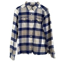 Patagonia Long Sleeve Fjord Flannel Shirt Button Front Organic Plaid Size 6 - £27.37 GBP