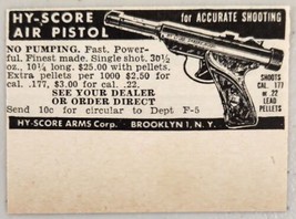 1947 Print Ad Hy-Score Air Pistols Made in Brooklyn, New York - £8.43 GBP