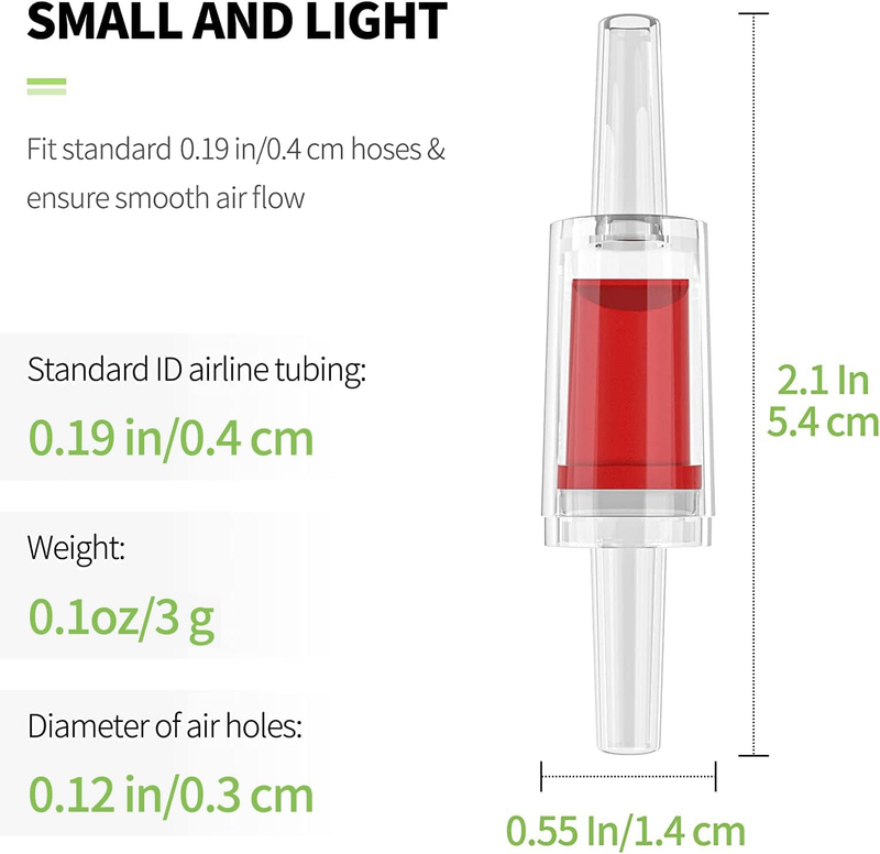 Pawfly Aquarium Check Valves Plastic One Way Non-Return Check Valve for Fish Tan Item image 2
