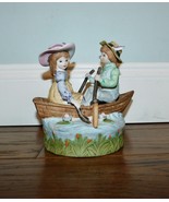 VNTG! Roth Int&#39;l Enesco Music Box Boy &amp; Girl Row Row Row Your Boat 1979 ... - $39.59