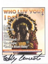 Eddy Clearwater Hand Signed Publicity Card Autograph - £21.40 GBP