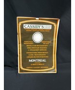 1933 Cassidy&#39;s Montreal Catalog HOTEL RESTAURANT RAILWAY SHIP SODA FOUNT... - £36.79 GBP