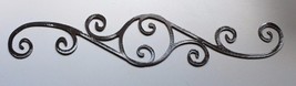 Decorative Scroll  24&quot; Metal Wall Art Decor Silver - £23.29 GBP