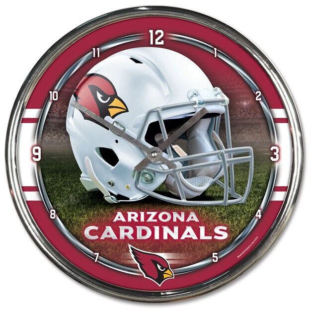 Primary image for Arizona Cardinals Chrome Clock - NFL